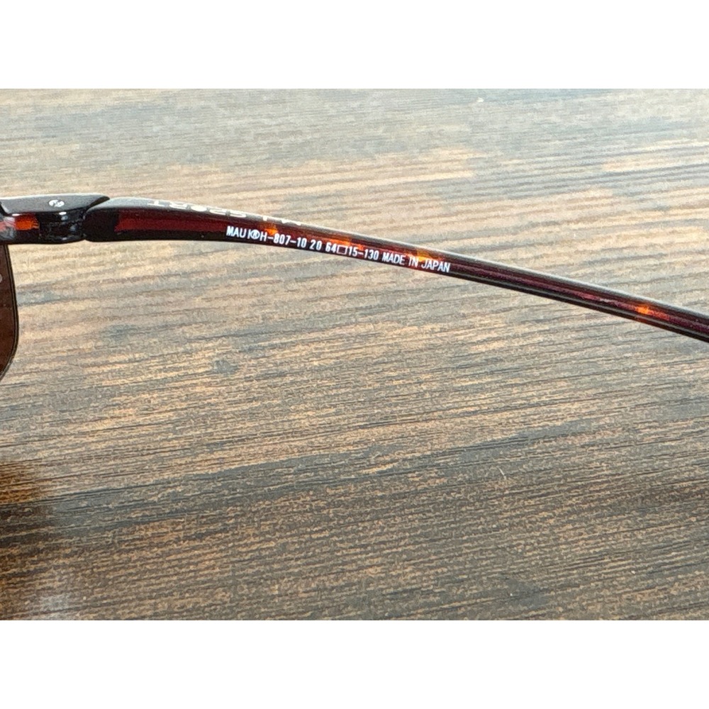 Maui Jim Sport H-807-10 20 Tortoise Rimless Sunglasses Frames Only Japan - Picture 6 of 6